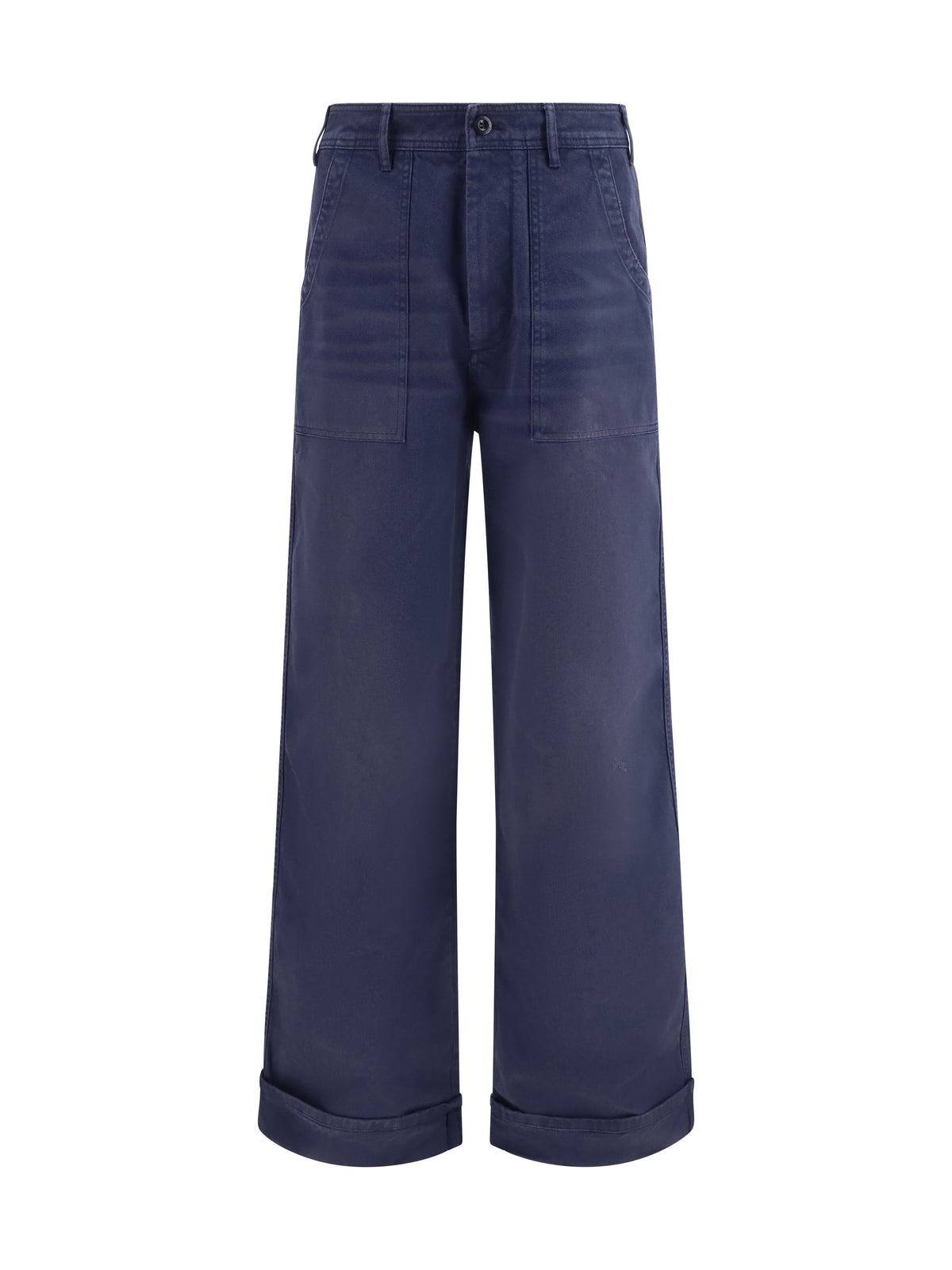 Acne Studios Organic cotton twill Pants - Navy Blue