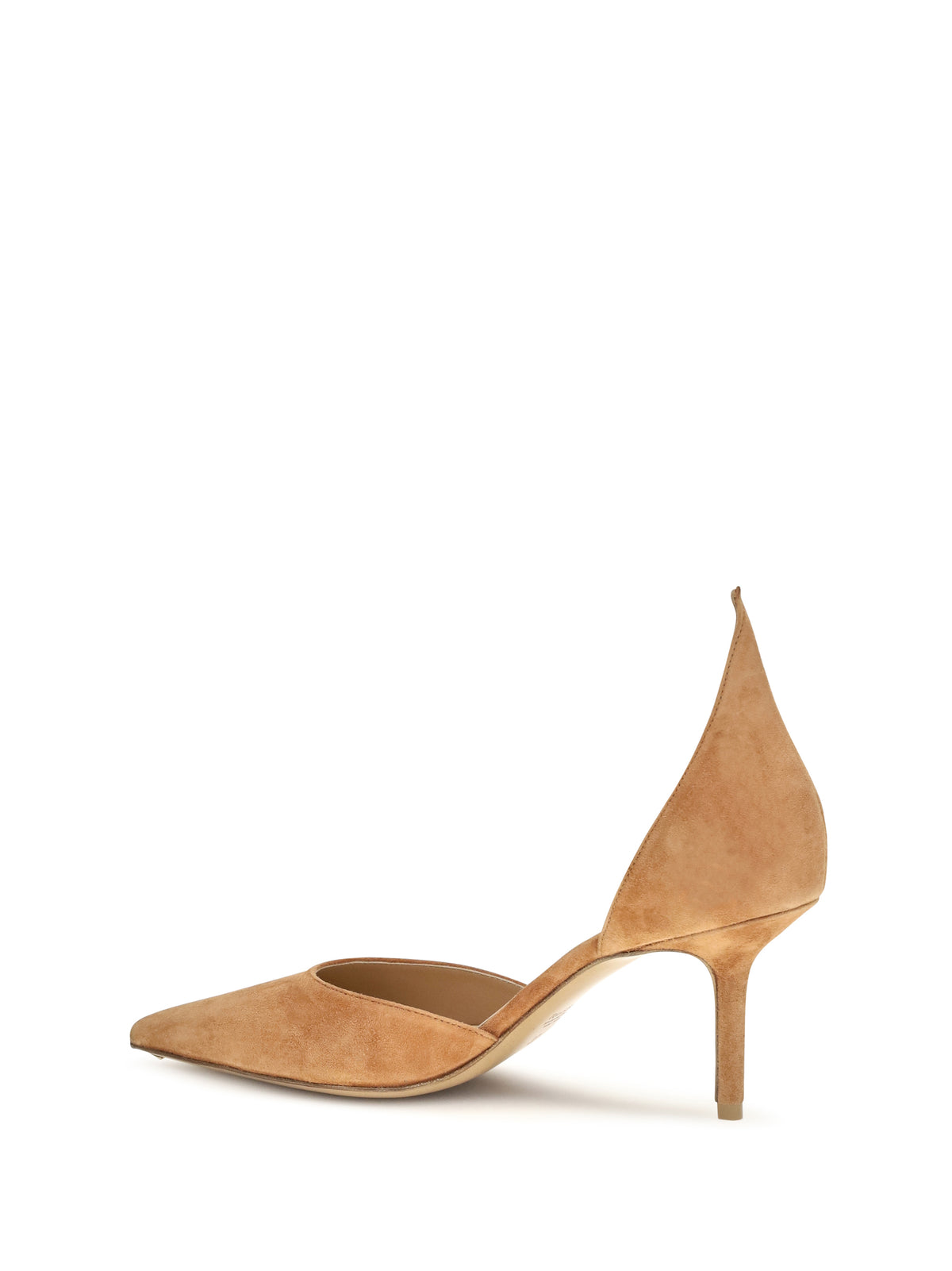 Francesco Russo D'Orsay Flame suede Pumps - Pumpkin