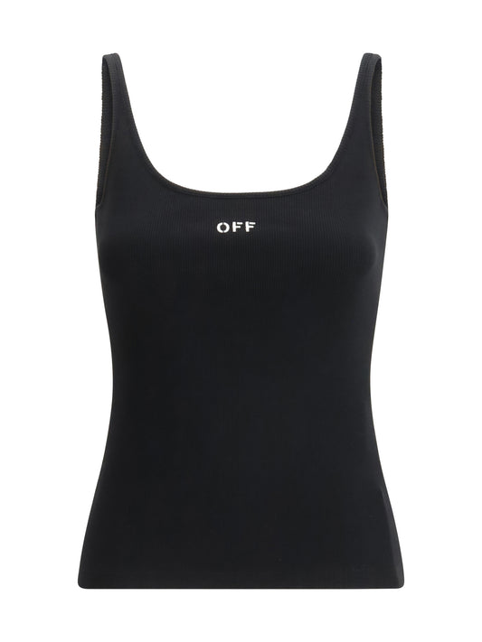 OFF-WHITE Off Stamp Rib Tank Top
