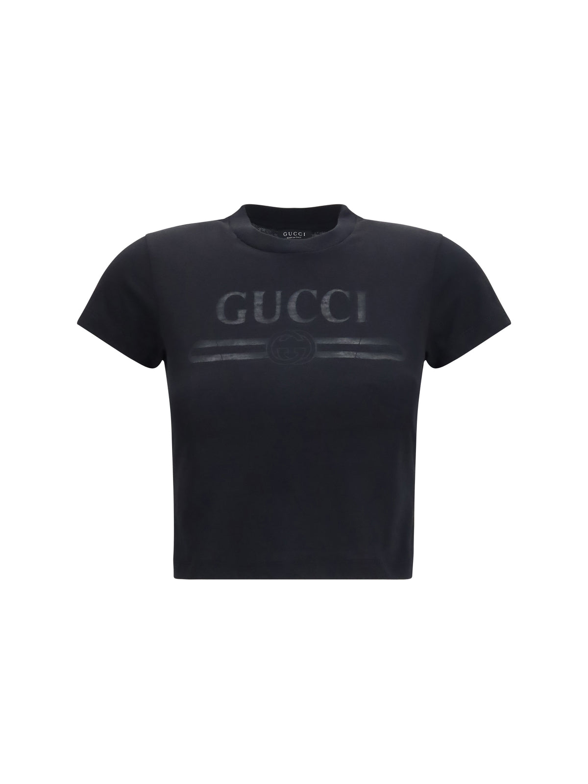 Gucci Cotton jersey T-shirt with devoré detail - Black