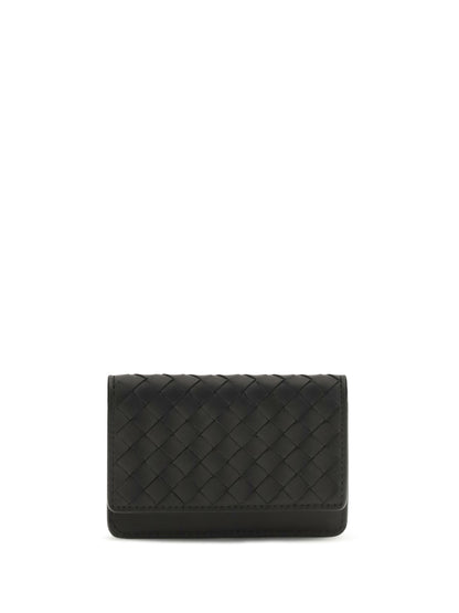 Bottega Veneta Intrecciato leather Wallet - Black-Brunito
