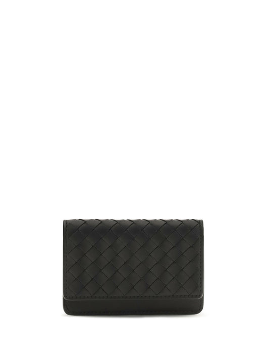 Bottega Veneta Intrecciato leather Wallet - Black-Brunito
