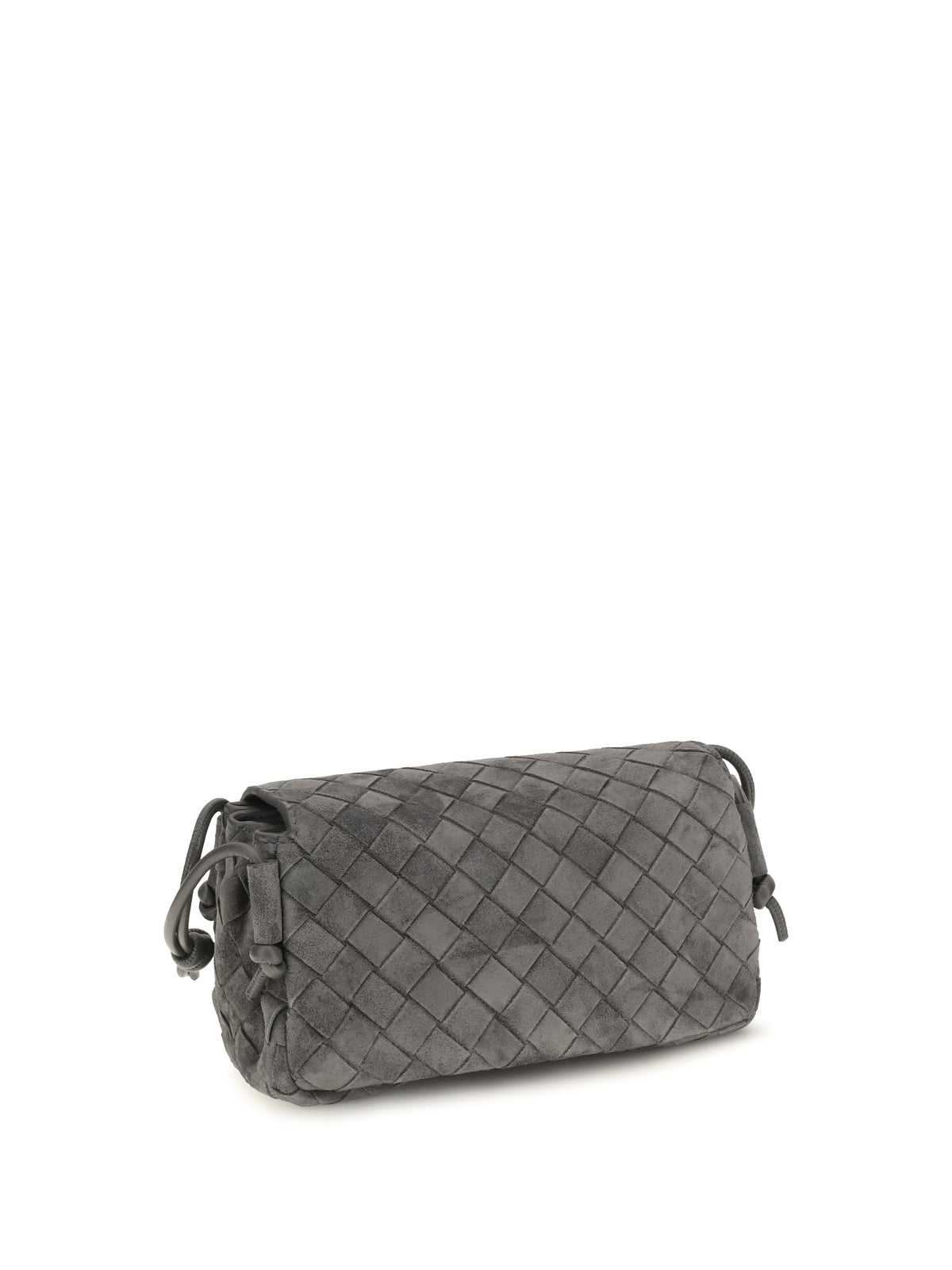 Bottega Veneta Notturno Clutch - Obsidian Grey-Silver
