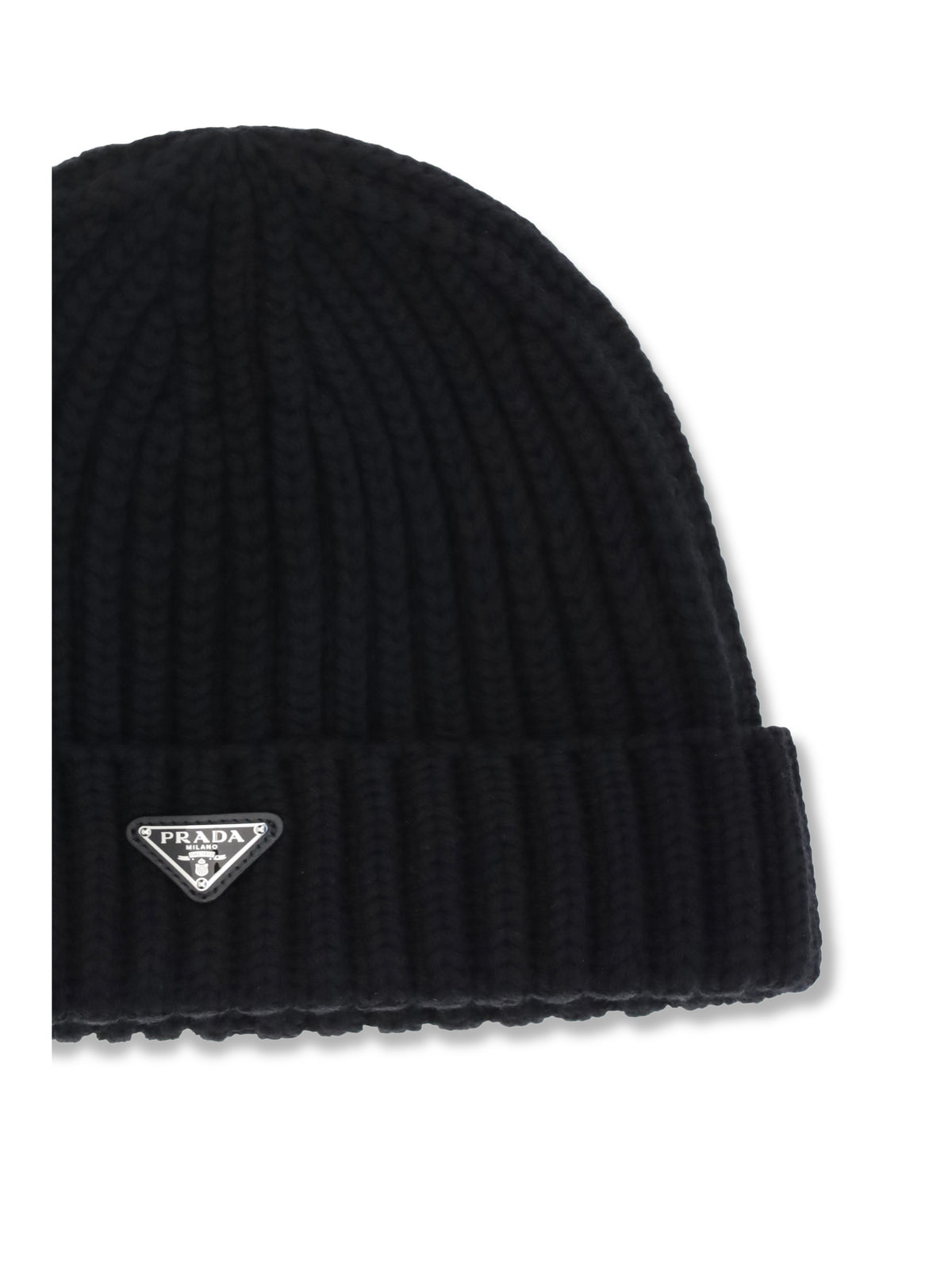 Prada Virgin wool Beanie Hat - Black