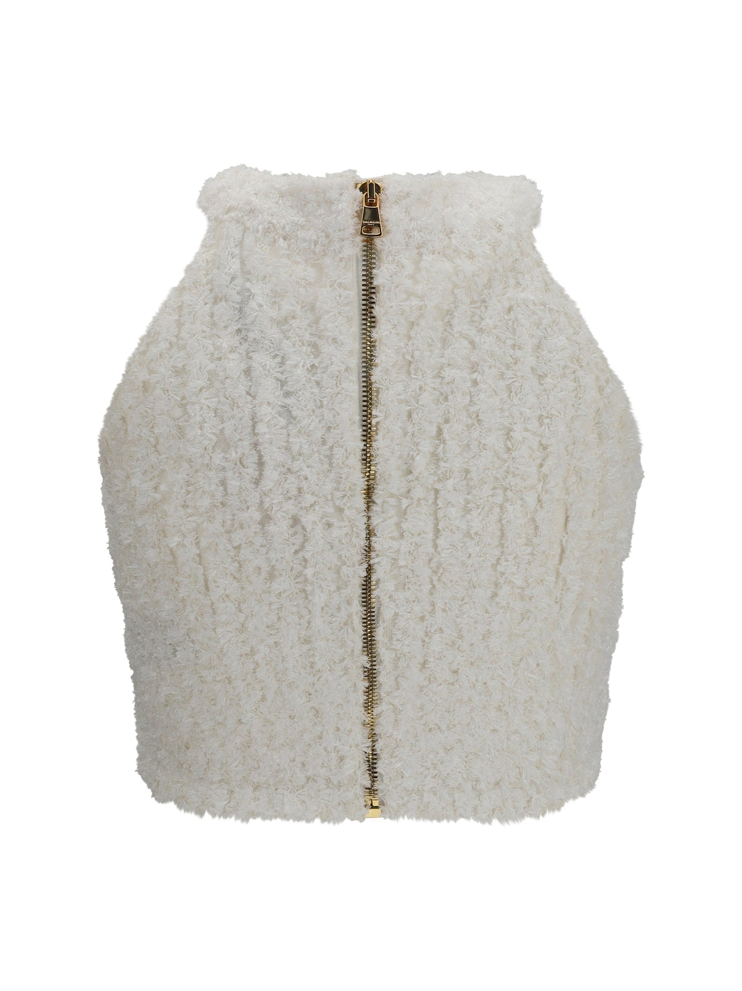 BALMAIN Sleeveless crew neck Top