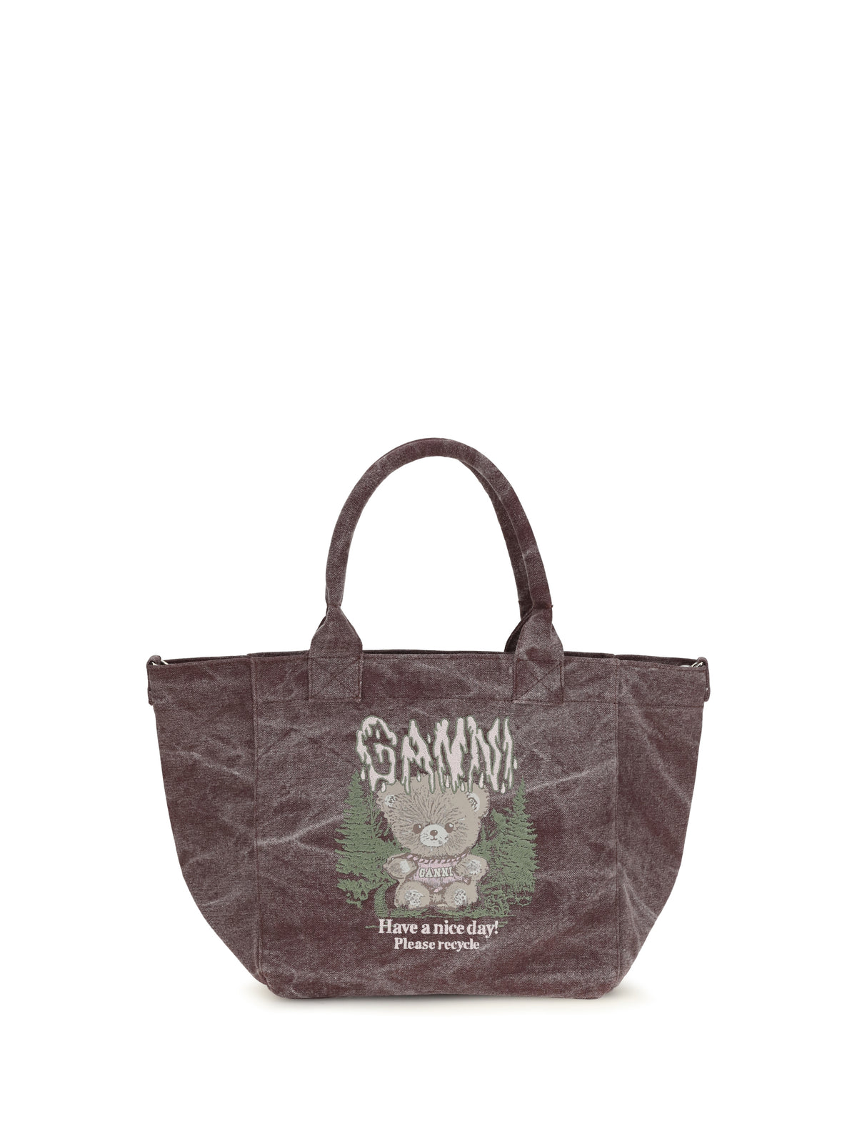 Ganni Small Teddy Tote Bag - Port Royale