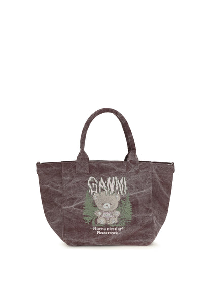Ganni Small Teddy Tote Bag - Port Royale
