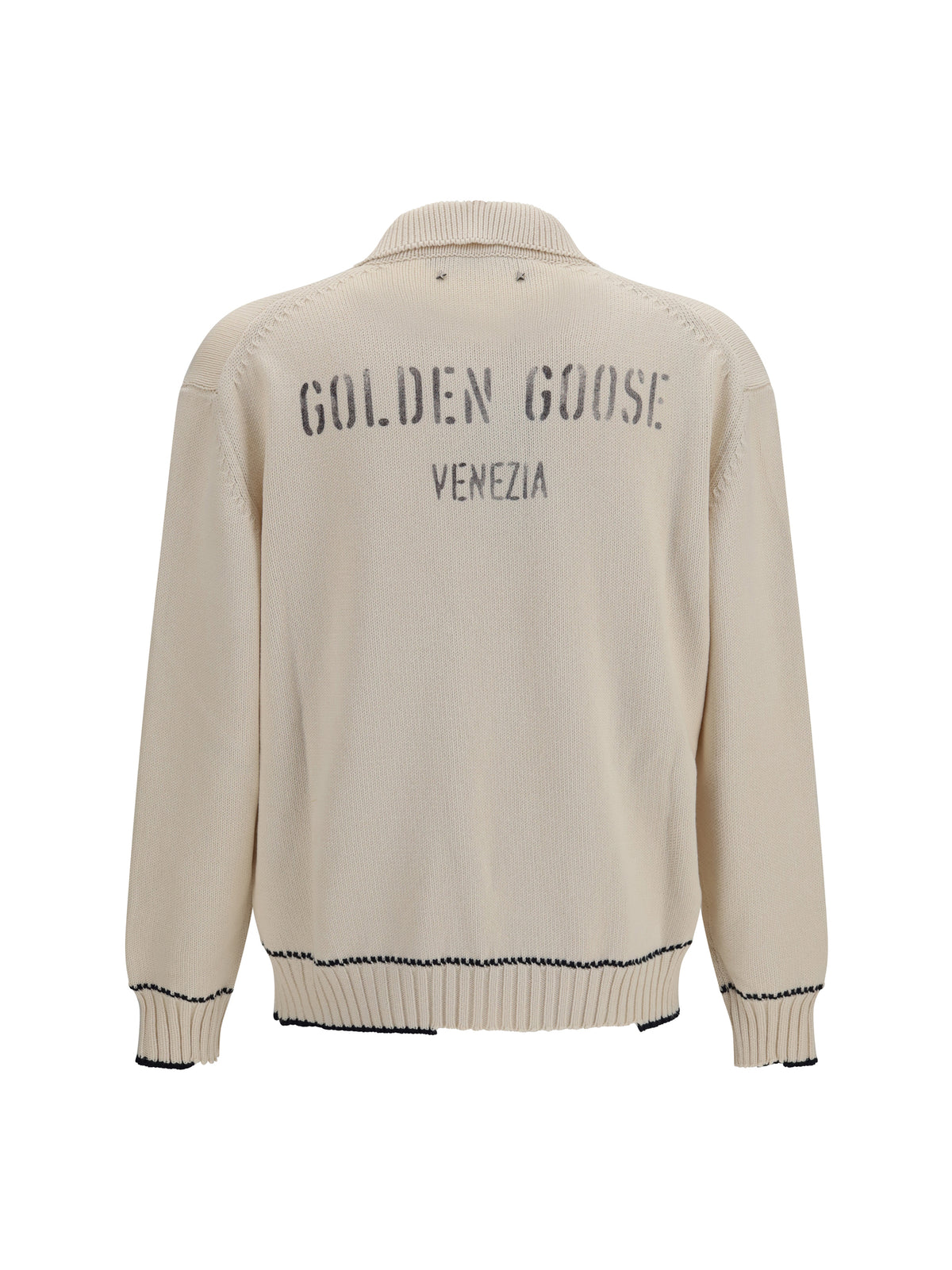 Golden Goose Rindley Polo with logo print - Heritage White