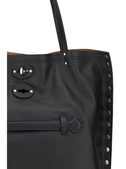 Zanellato A'spasso Saeta Shoulder Bag - Black Lavagna