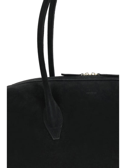 Yuzefi Brioche Shoulder Duffle Bag - Black