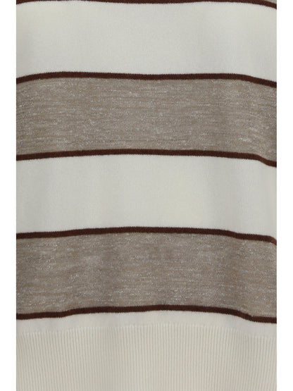BRUNELLO CUCINELLI Striped long-sleeve Sweater