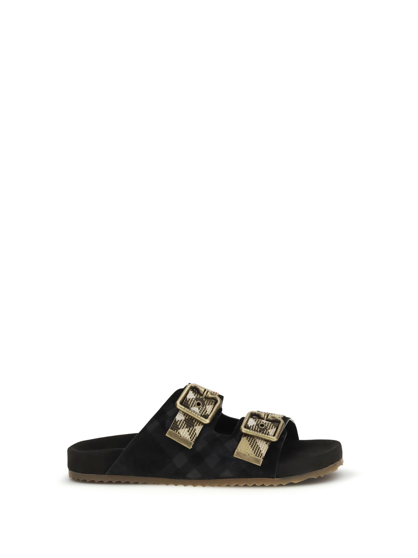 BURBERRY Urchin suede Check Sandals