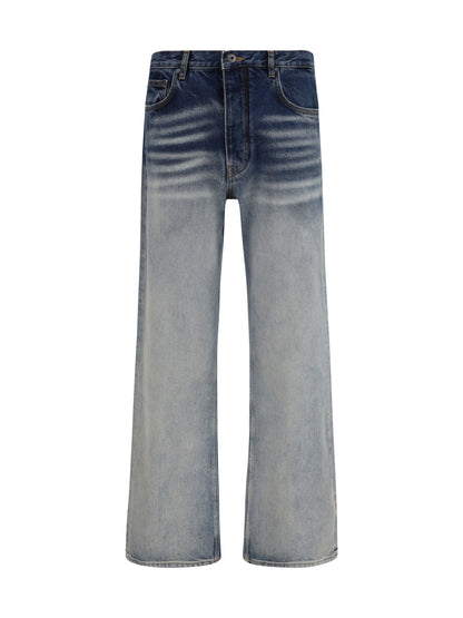 Off-White Half Arrow Jeans - Ombre Bleach Blue