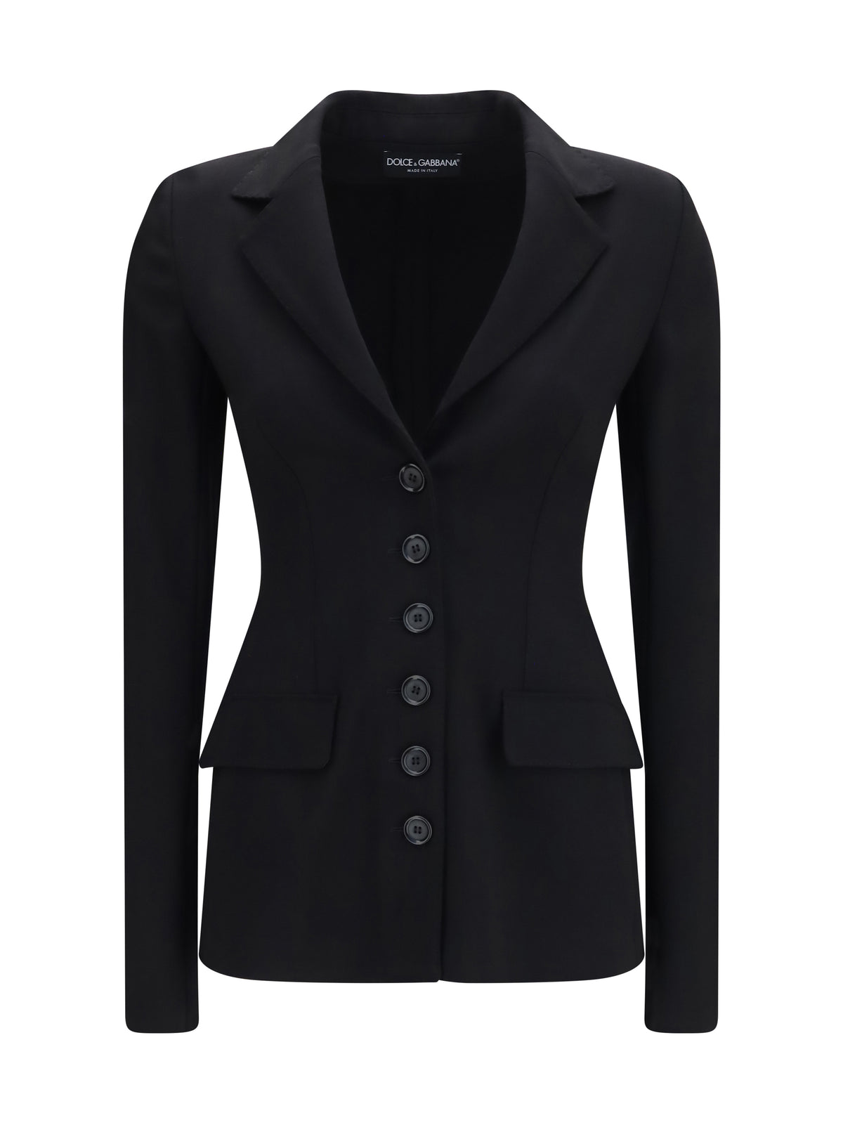 Dolce & Gabbana Stretch wool single breasted Jacket - Black