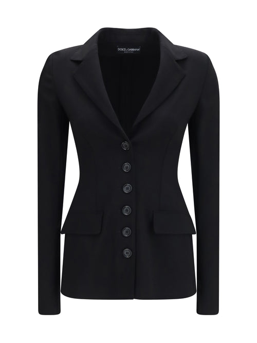 Dolce & Gabbana Stretch wool single breasted Jacket - Black