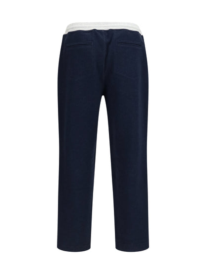 BRUNELLO CUCINELLI Jogger Pants in cotton and linen