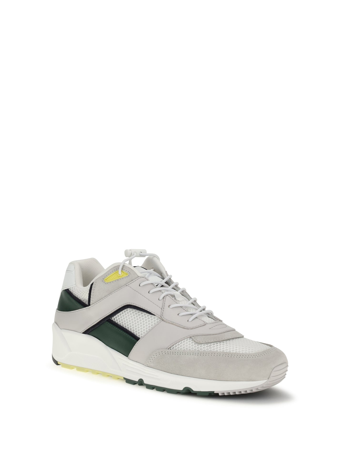 SAINT LAURENT Smooth leather and suede Bump Sneakers