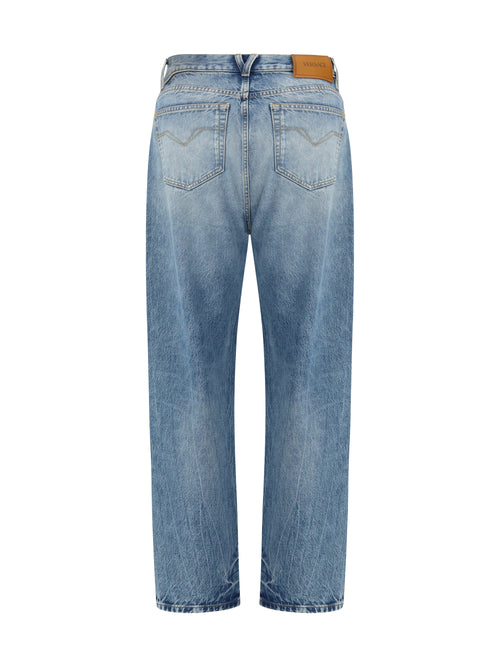 Versace Distressed Jeans - Light Blue
