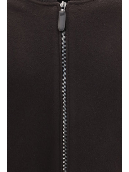 Brioni Wool and cashmere zip-up Bomber Jacket - Coffee