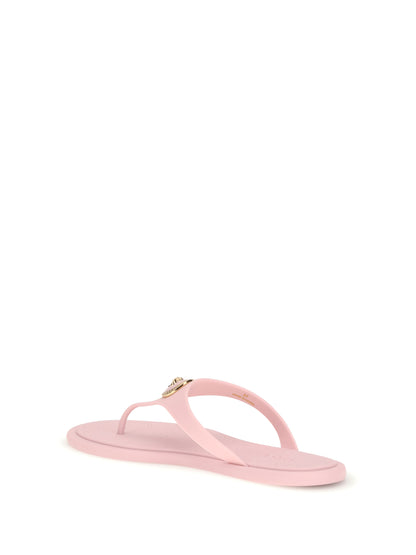 VERSACE Rubber Thong Sandals