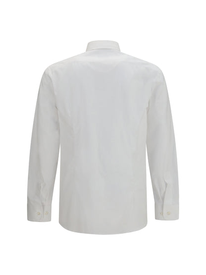 Etro Roma cotton Shirt with Pegaso logo - White Ottico