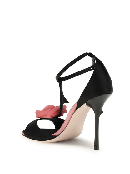ROGER VIVIER Rose Vivier satin Sandals
