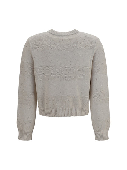 BRUNELLO CUCINELLI Long-sleeve crewneck cotton Sweater