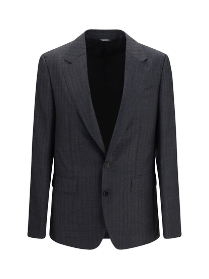 Dolce & Gabbana Virgin wool single-breasted Blazer - Rigato