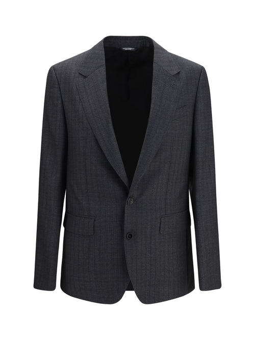Dolce & Gabbana Virgin wool single-breasted Blazer - Rigato