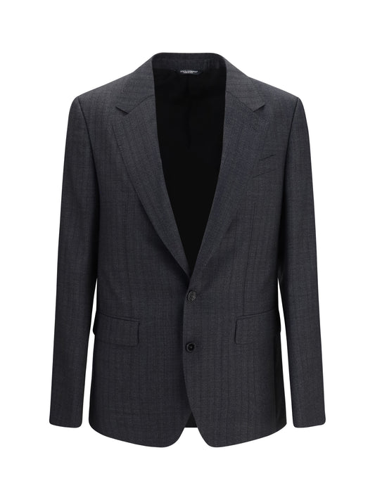 Dolce & Gabbana Virgin wool single-breasted Blazer - Rigato