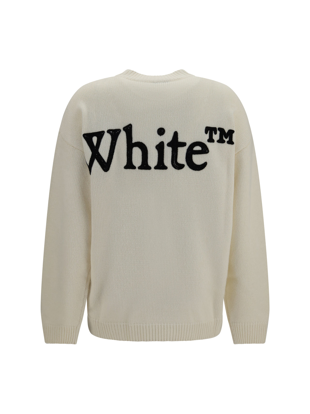 Off-White Bookish Shared crewneck Sweater - Ivory Black