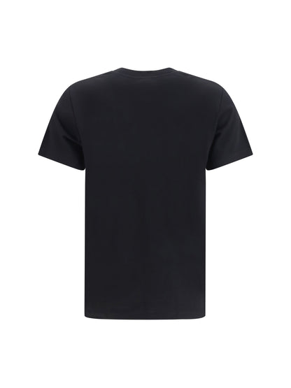 Balmain Embroidered jersey T-shirt - Noir/Noir