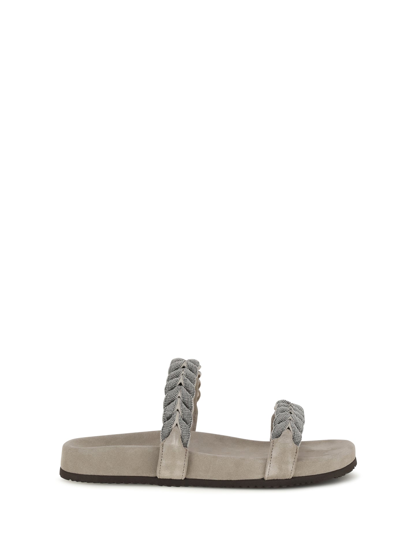 BRUNELLO CUCINELLI Laurel leaf monili-embellished Slides