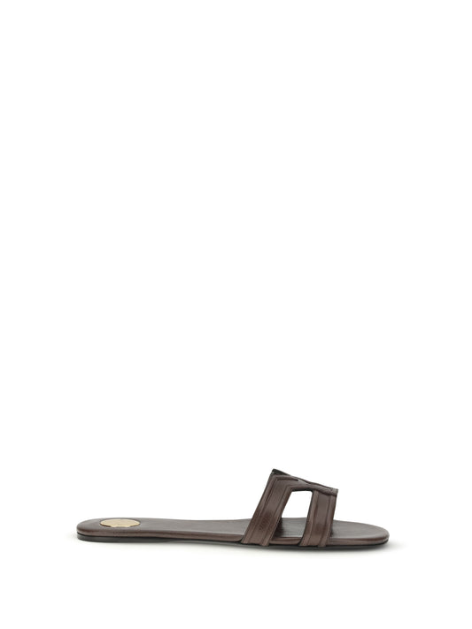SAINT LAURENT Smooth leather Mabrouka Sandals