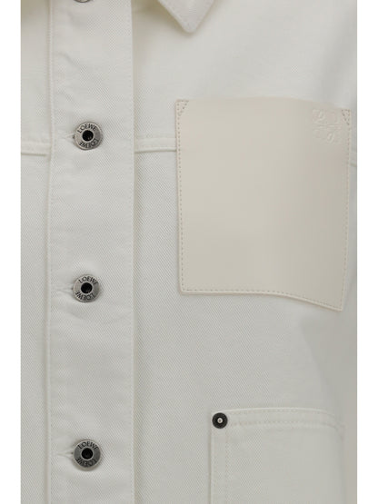 Loewe Workwear denim Jacket Loewe x Paula’s Ibiza - White