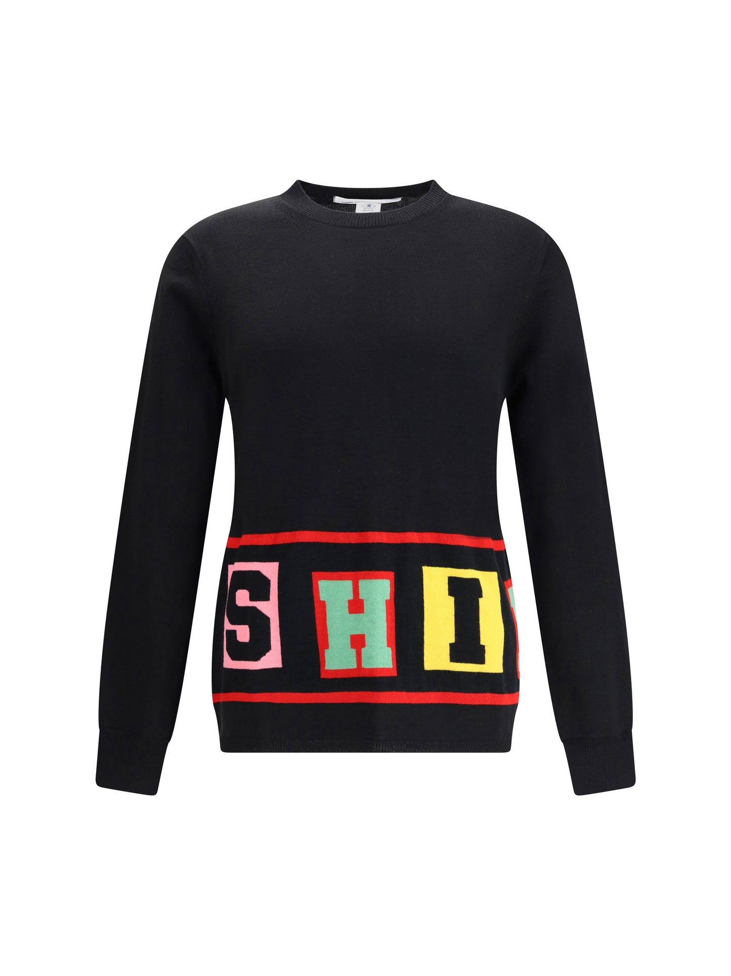 COMME DES GARÇONS SHIRT Crewneck Sweater with colorful lettering