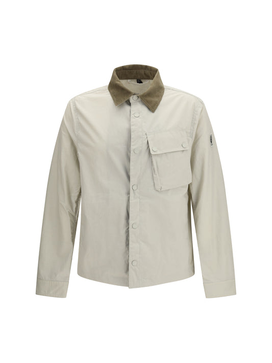 Belstaff Ground Jacket with velvet collar - Silver Birch