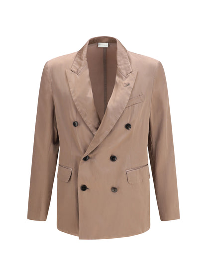 Dries Van Noten Double-breasted Blazer - Old Rose