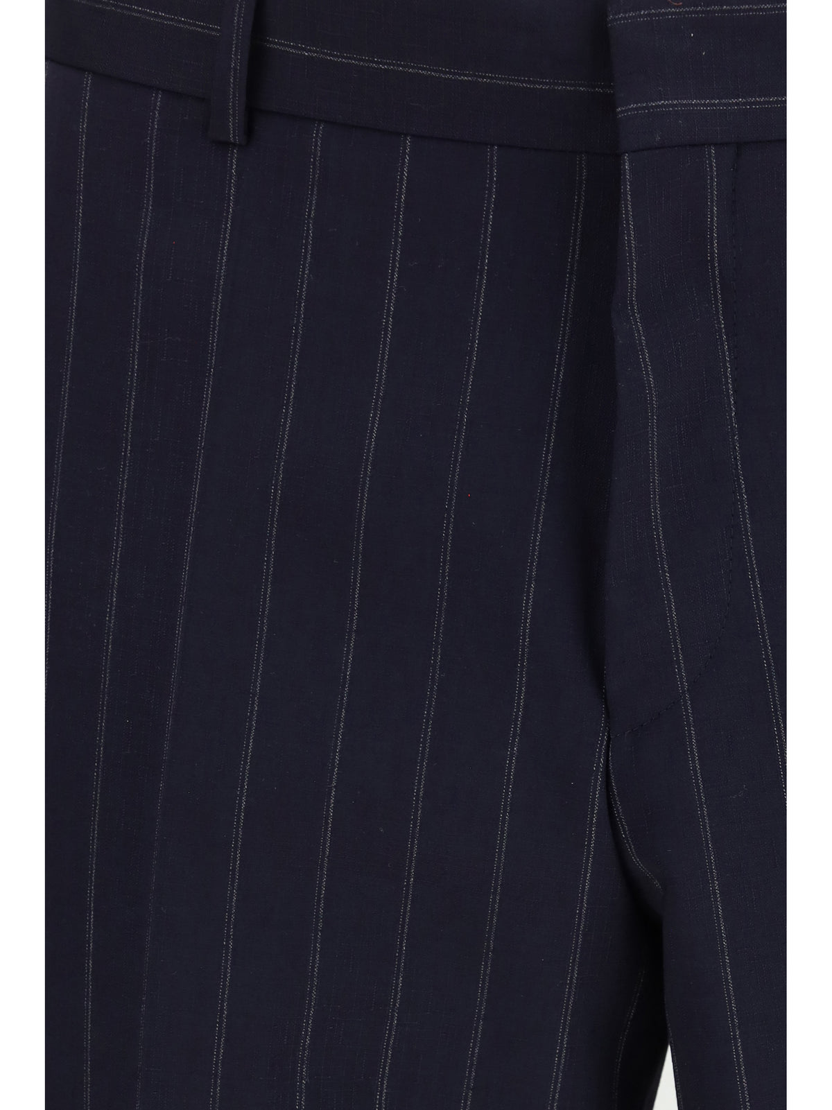 Hugo Boss Black Striped virgin wool Suit - Dark Blue