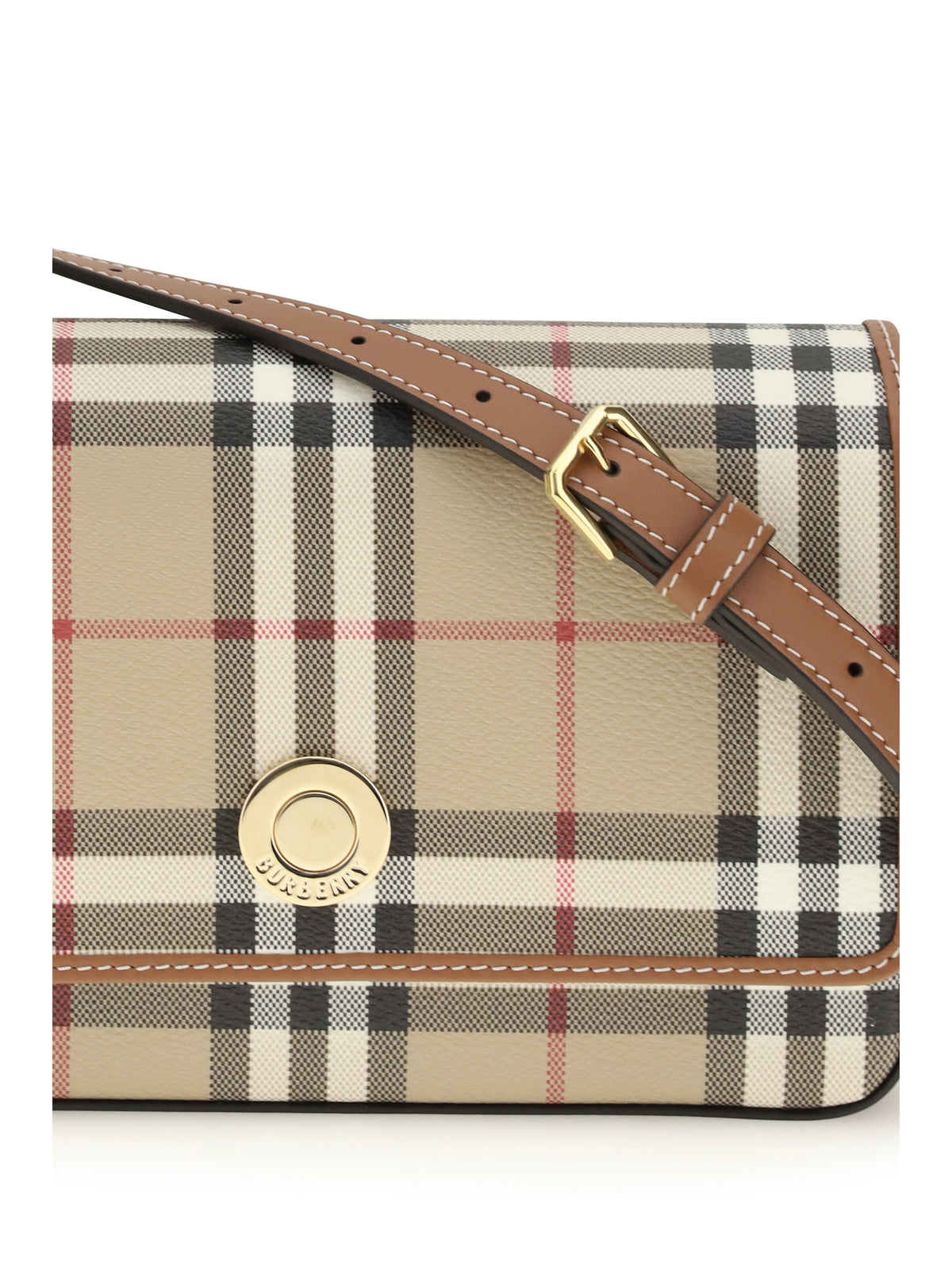 Burberry Hampshire mini Shoulder Bag - Vntg Chk/Briar Brown