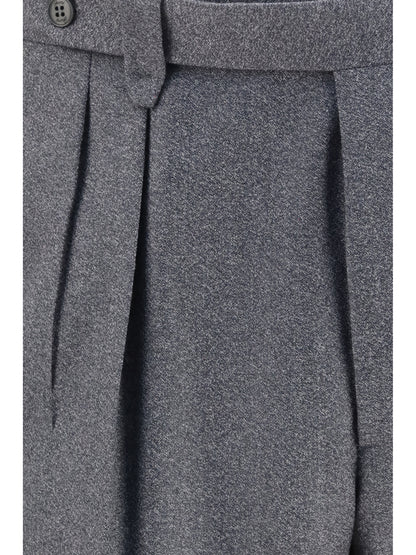 Brioni Elba Pants in silk, cashmere and linen - Anthracite