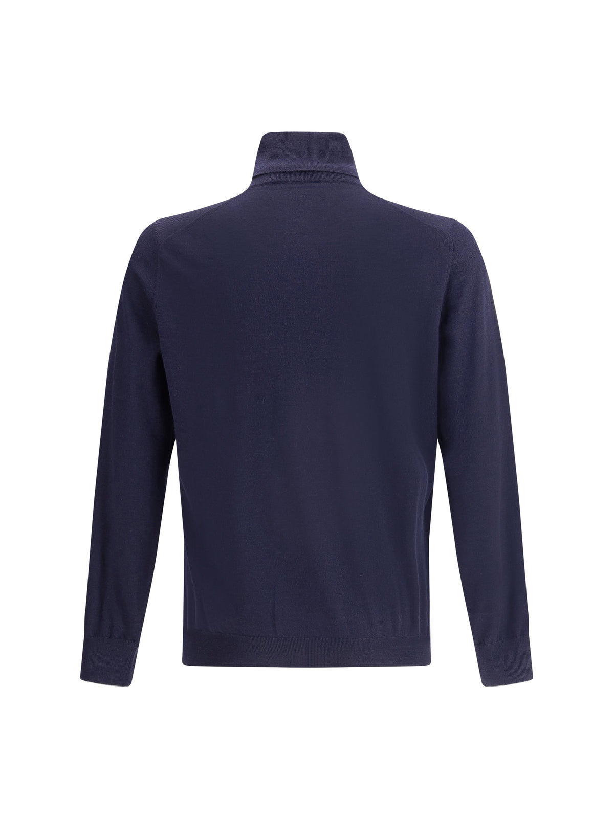 Brunello Cucinelli Wool turtleneck Sweater - Navy+Grigio Dark