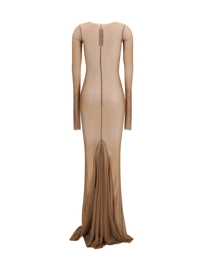 Rick Owens Long transparent tulle Dress - Dna