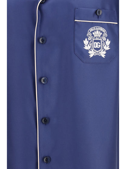 DOLCE & GABBANA Hawaii piping-embroidered Shirt