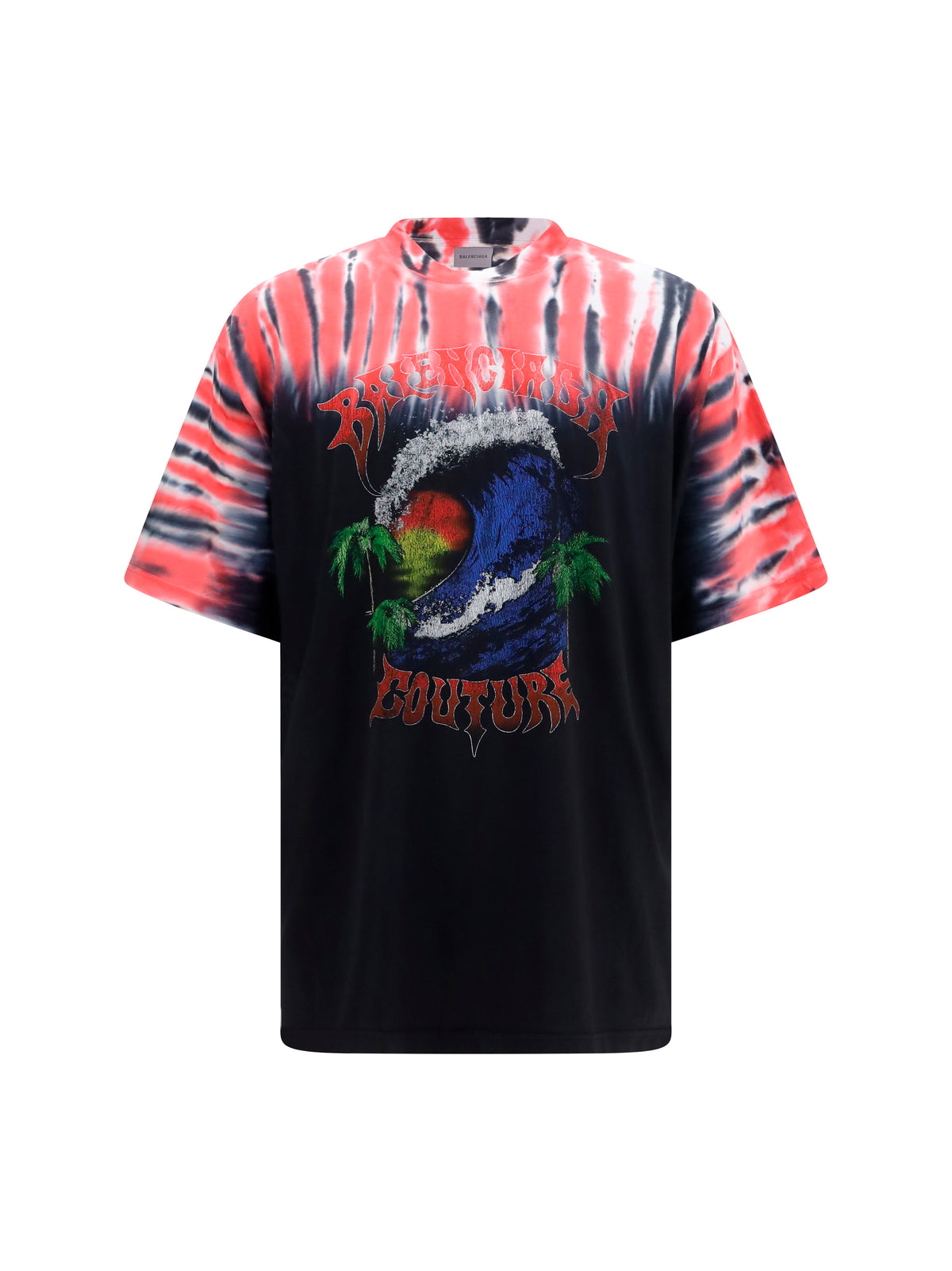 Balenciaga Extreme Tie Dye T-shirt - Black