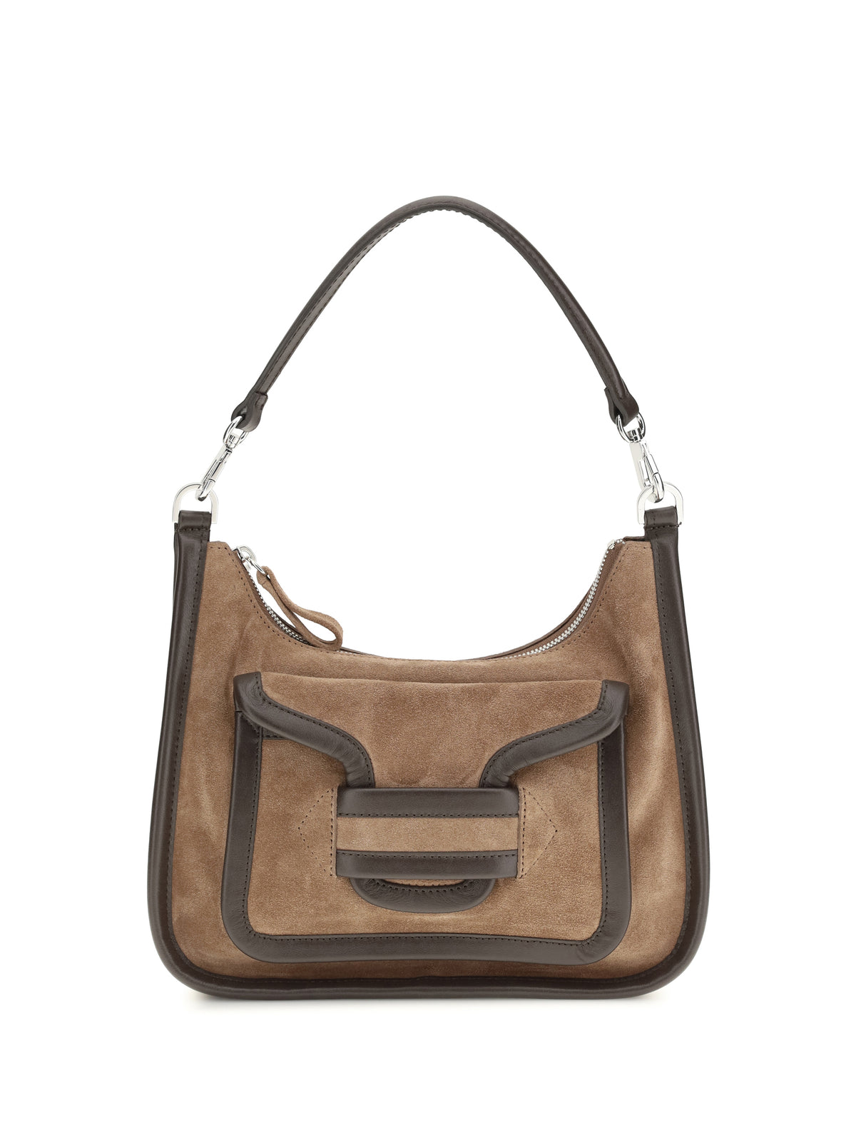 Pierre Hardy Alpha Day Miss leather Shoulder Bag - Suede Calf Calf Brown