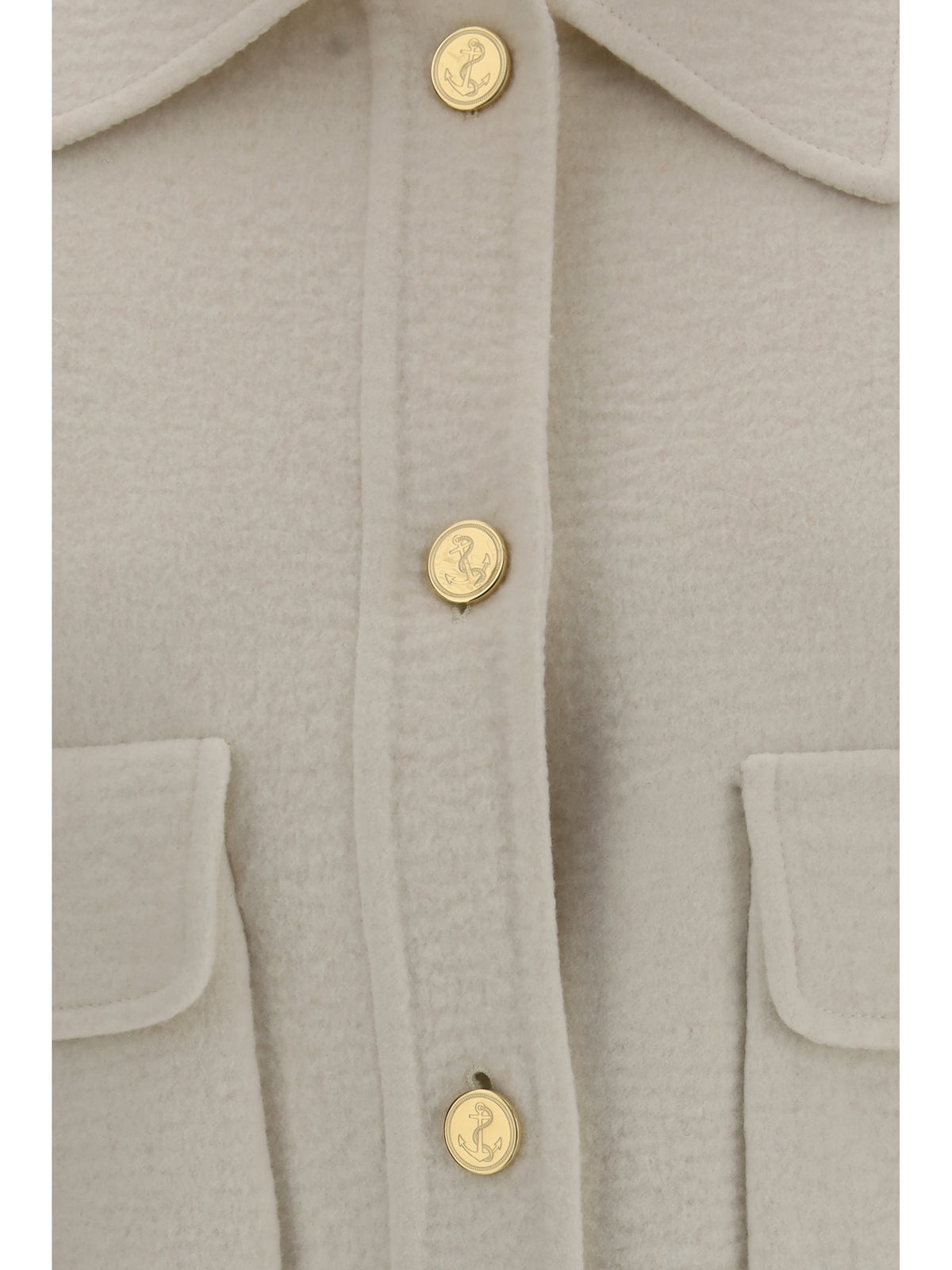Thom Browne Wool and cashmere bell-sleeve Jacket - White