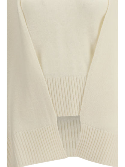 Toteme Cashmere poncho Sweater - Ecru