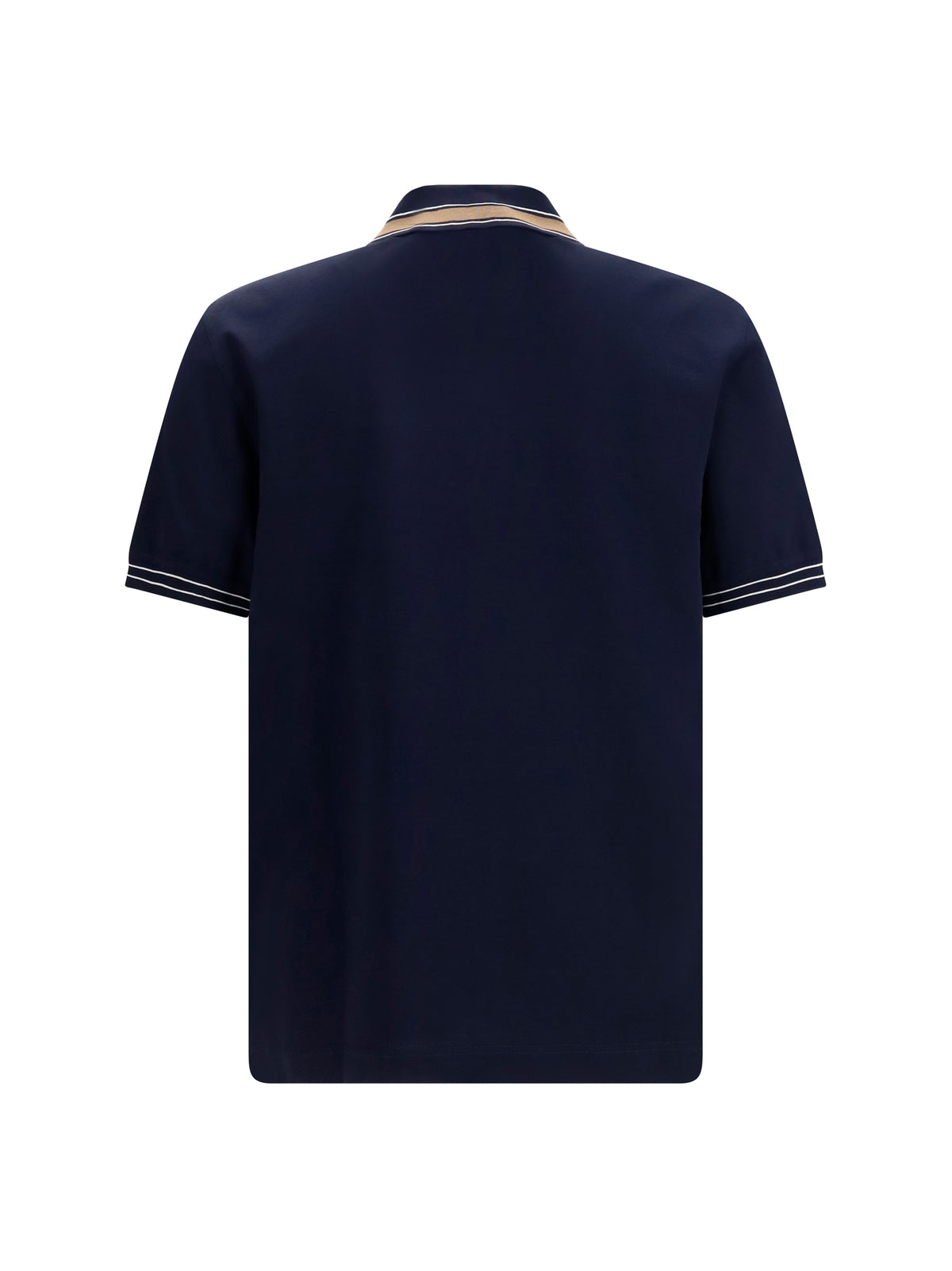 Ferragamo Cotton piqué Polo Shirt - Beige Patterned Medium