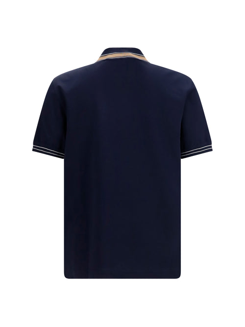 Ferragamo Cotton piqué Polo Shirt - Beige Patterned Medium